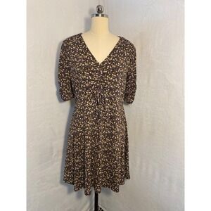 Lauren Conrad Floral Baby Doll Dress Lined Flowy Summer Picnic Park‎ Party Large